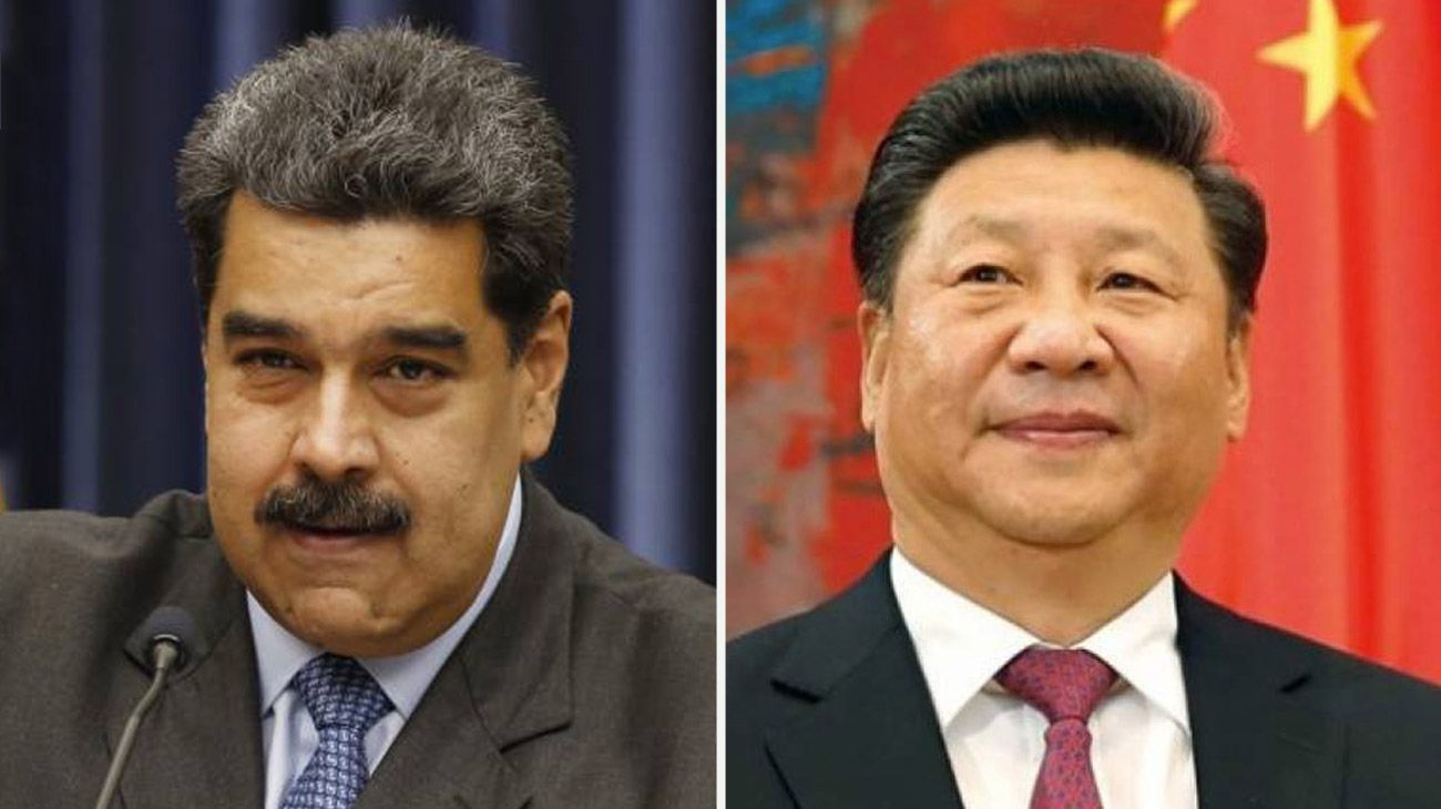  Nicolás Maduro y el presidente de China