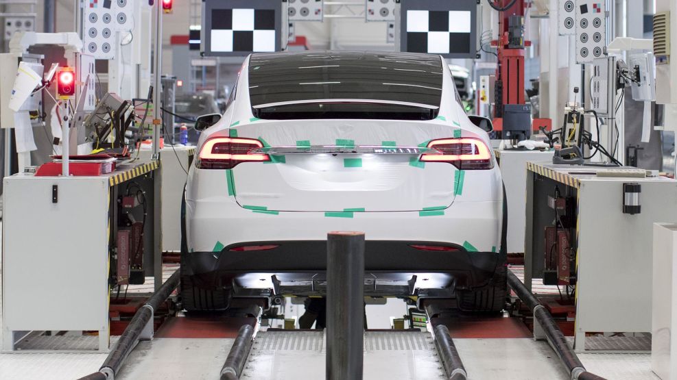 Tesla factory Model X