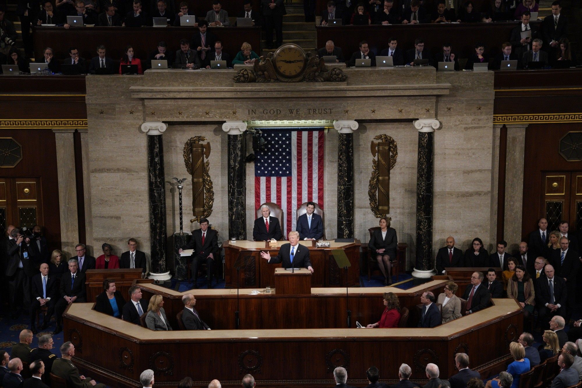 President Trump Delivers His First State Of The Union Address