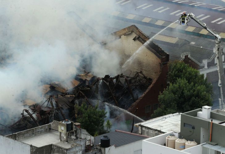 Incendio del 5 de febrero de 2014 cerca de las 8 de la mañana en el depósito de documentación ubicado en Azara 1245.