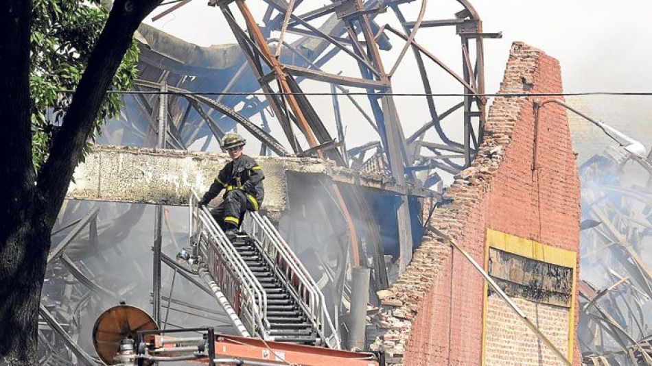 Incendio en el depósito de Iron Mountain