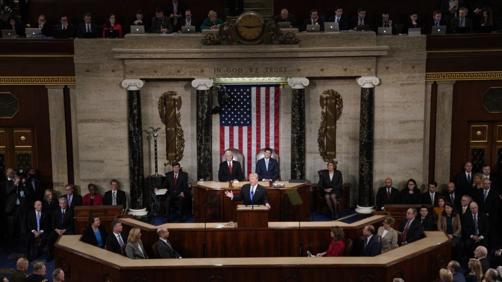 President Trump Delivers His First State Of The Union Address
