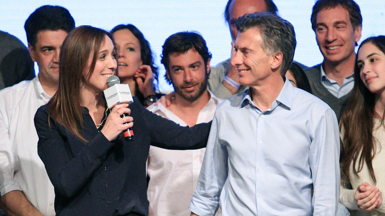 Maria Eugenia Vidal y Mauricio Macri 