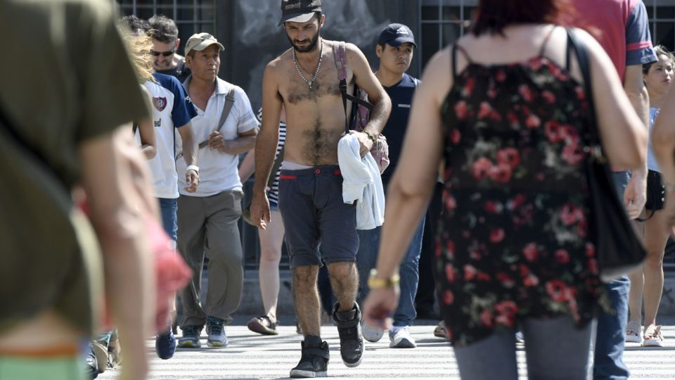 Ola de calor en la Ciudad de Buenos Aires.