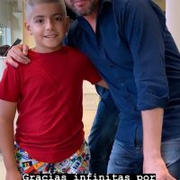 ¡Igualito a papá! Bejamín Agüero se tiñó el pelo como el Kun