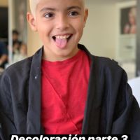 ¡Igualito a papá! Bejamín Agüero se tiñó el pelo como el Kun