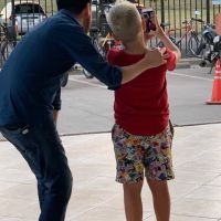 ¡Igualito a papá! Bejamín Agüero se tiñó el pelo como el Kun