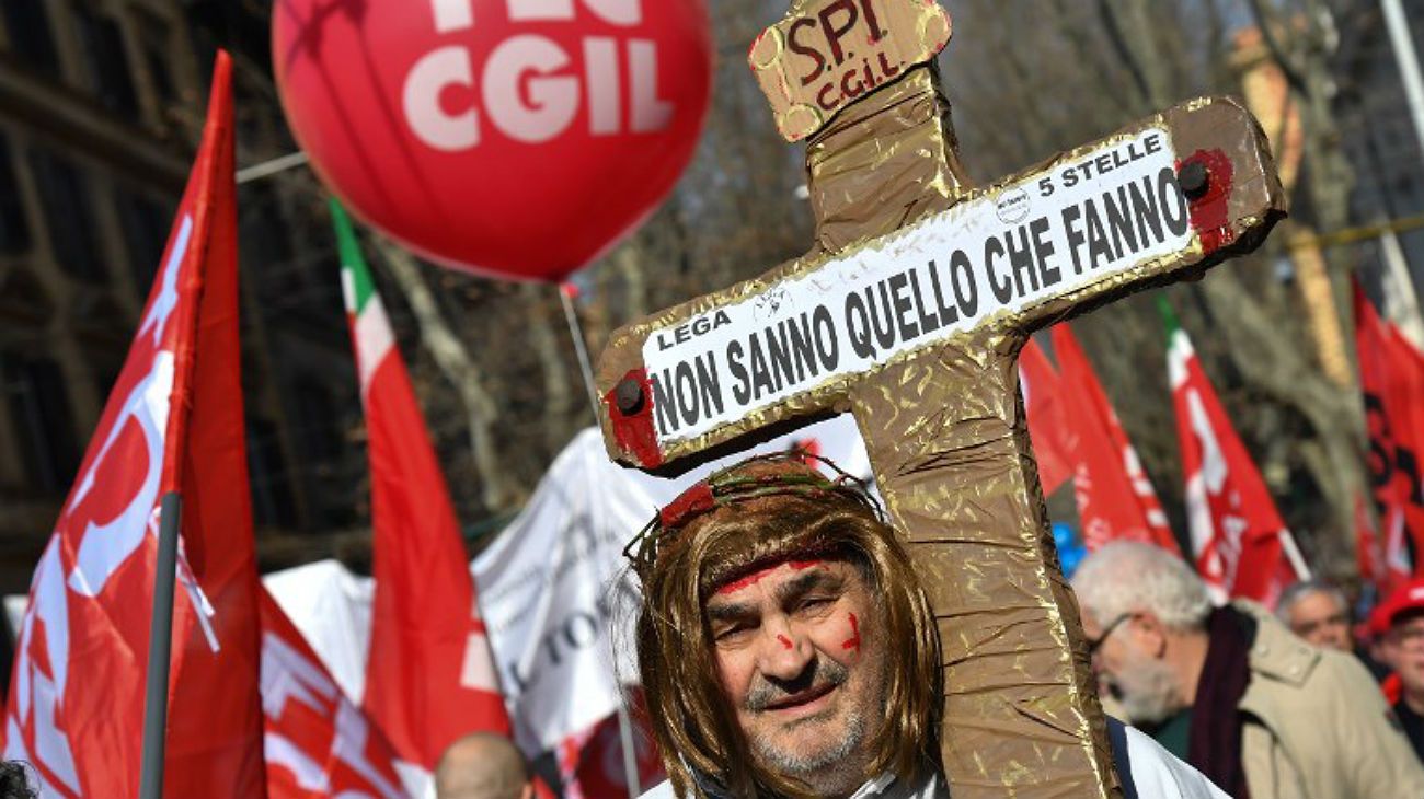 El histrionismo italiano se vio en las protestas: "No saben lo que hacen"