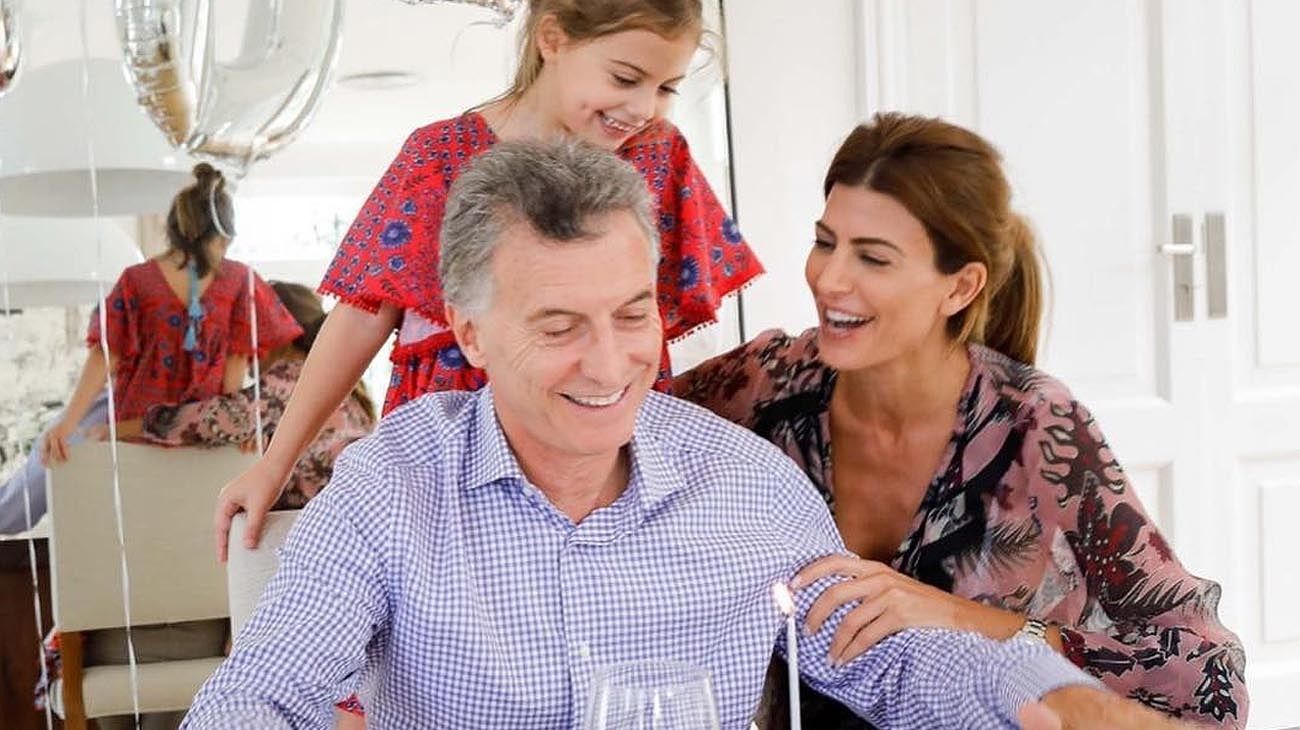 El presidente Mauricio Macri festejó sus 60 años junto a su esposa, Juliana Awada, y la hija de ambos, Antonia.