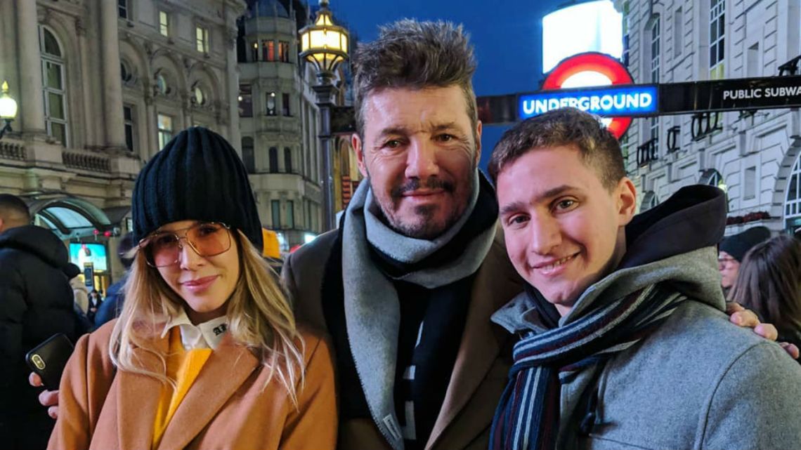Guillermina Valdes, Marcelo Tinelli y Agustin Kakfa en el Picadilly Circus.