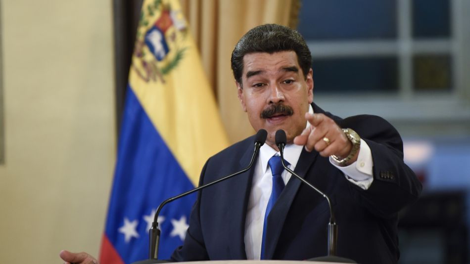 President Nicolas Maduro Holds Press Conference As Bridge Blockade Stifles Humanitarian Aid