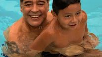Maradona y Dieguito Fernando