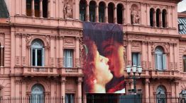 Imagen de Romeo y Julieta en la Casa Rosada.