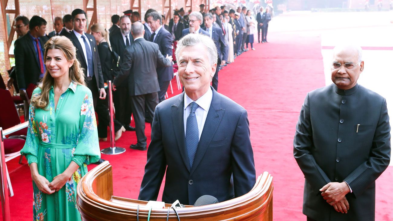  Macri de visita en La India