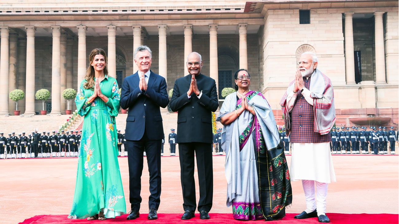  Macri de visita en La India