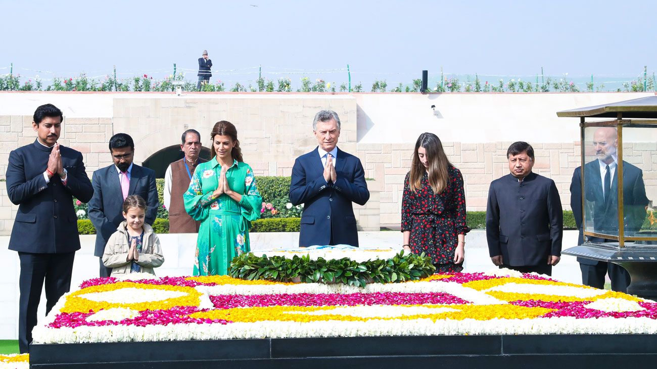  Macri de visita en La India