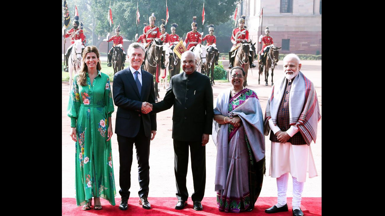  Macri de visita en La India