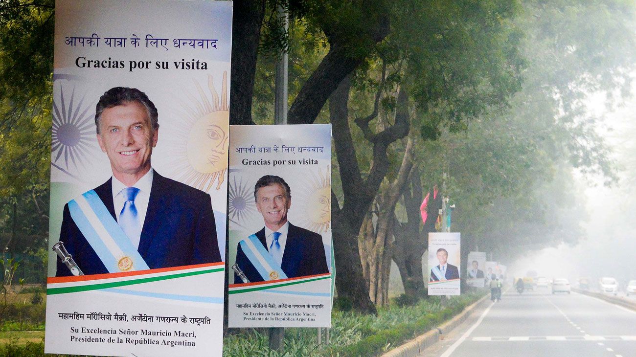 Macri visita La India