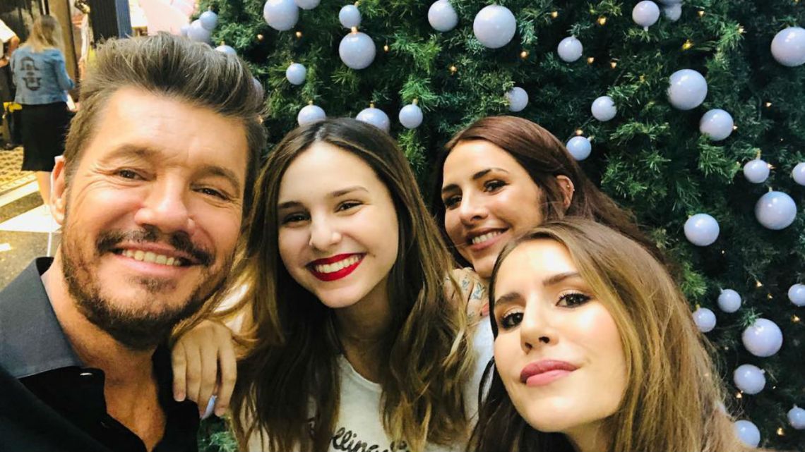 Marcelo, Juanita, Cande y Mica Tinelli