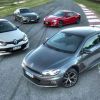 Múltiple comparativo: VW Scirocco GTS vs Renault Megane RS VS Toyota 86 vs Mercedes-Benz C300 Coupé