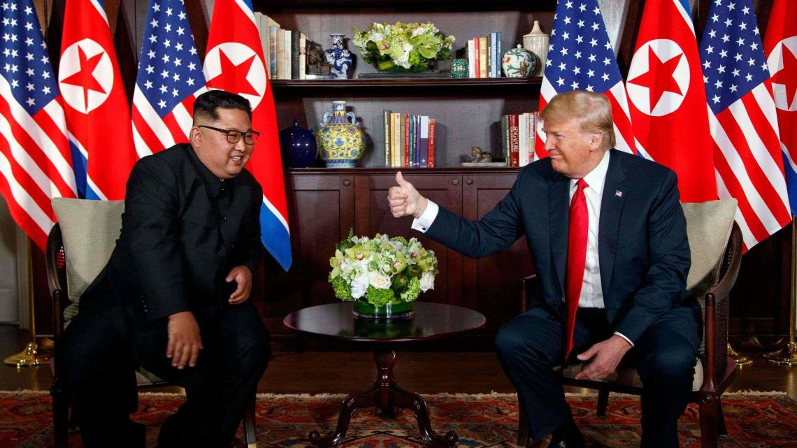 US President Donald Trump and North Korean Leader Kim Jong Un previously met on Sentosa Island in June of 2018