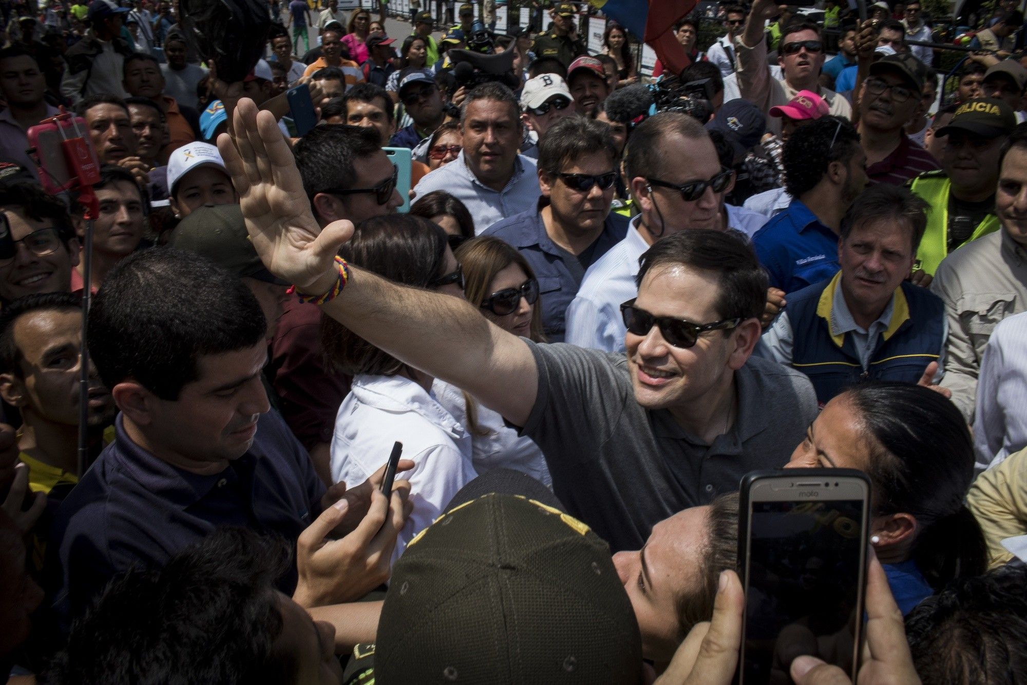 Rubio Jets Into Colombia as More Aid Arrives for Venezuela