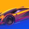 Diferentes bocetos del Lamborghini Trono diseñado por tres artistas indios