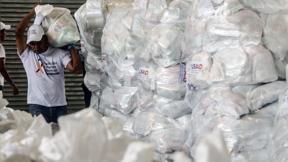 Humanitarian Aid Arrives At Border As Maduro Pledges To Block Supplies
