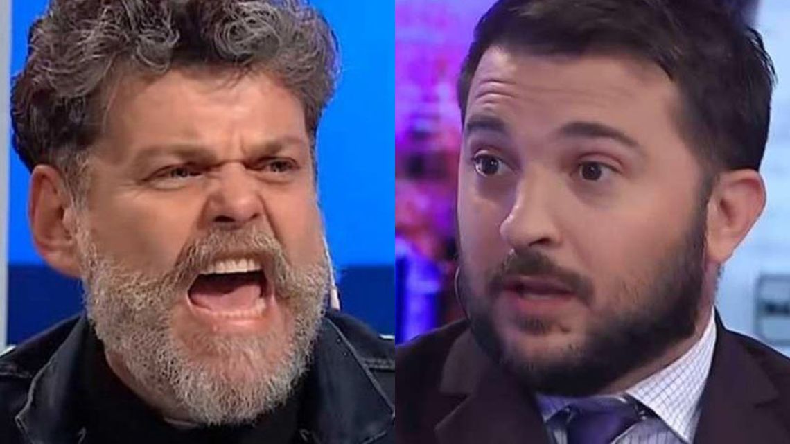 Fuerte cruce entre el comediante Alfredo Casero y el periodista Diego Brancatelli
