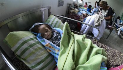 Maracay. Un niño de un año y tres meses con desnutrición.