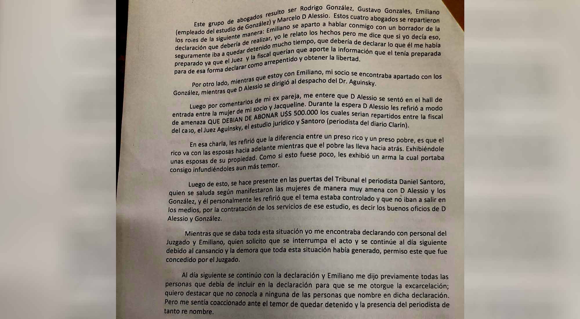 Víctor Palomino Zitta denunció que él también fue extorsionado por Marcelo D'Alessio