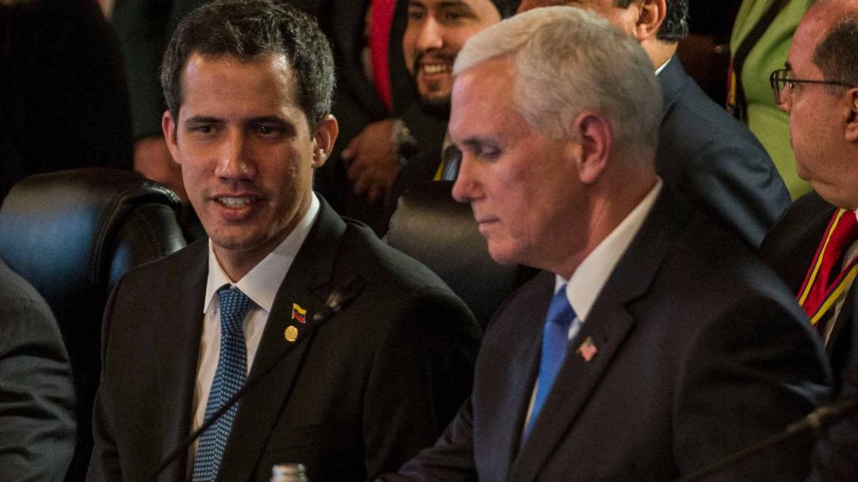 Juan Guaido con Mike Pence 022520219
