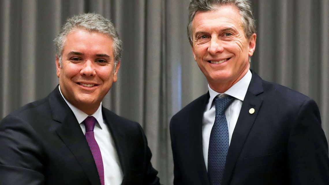 Duque and Macri in 2017 