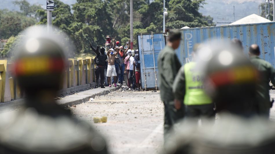 Pro-Opposition Demonstrators Protest After Failed Attempt To Deliver Humanitarian Aid