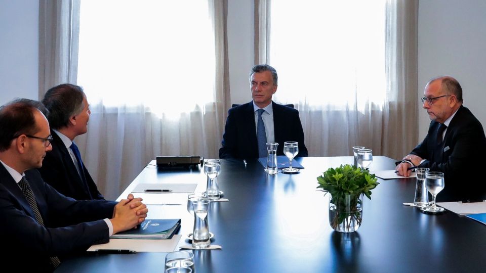 Mauricio Macri se reunión con el canciller italiano Enzo Moavero Milanesi en Olivos.