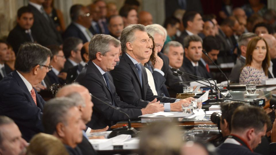 Mauricio Macri en el Congreso Nacional el 1 de marzo de 2018