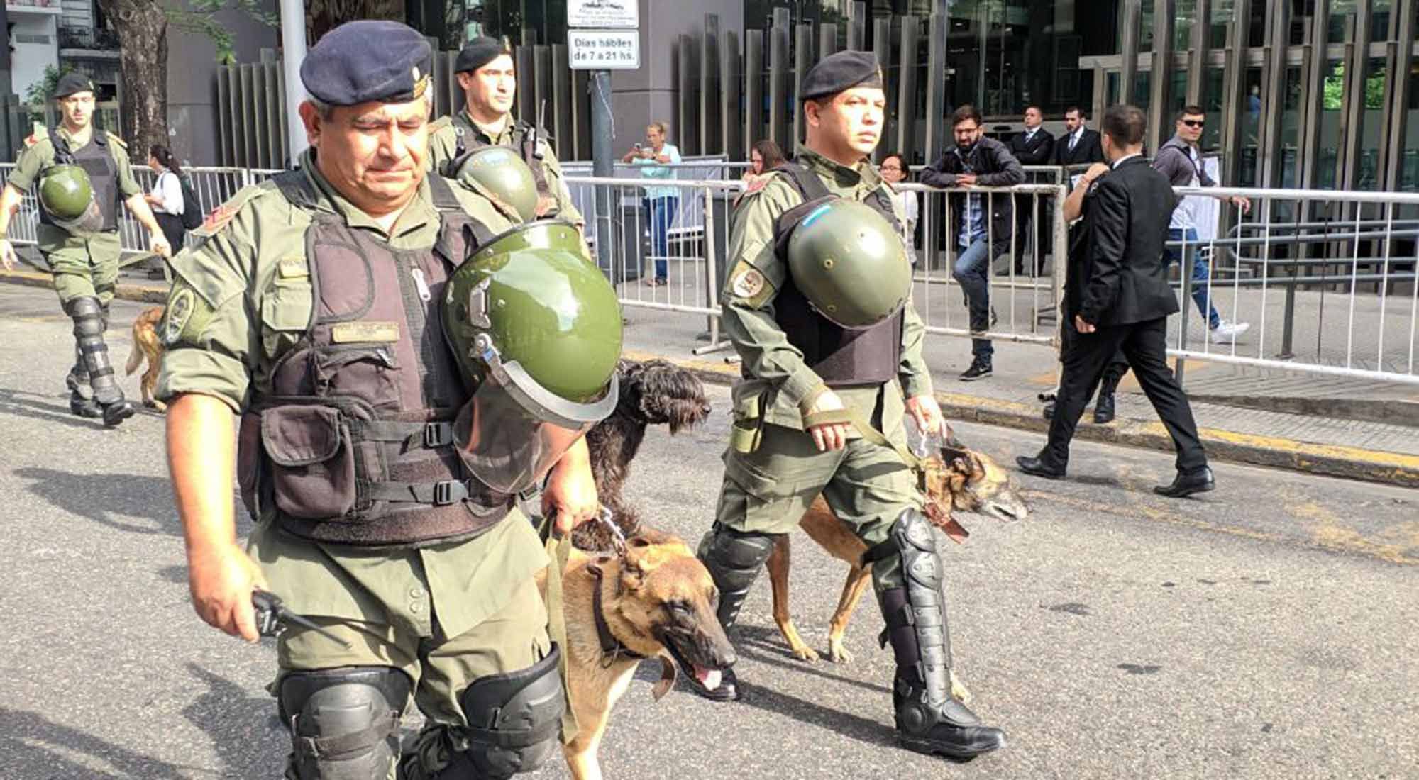 La zona del Congreso Nacional en medio de un gran operativo por la apertura de sesiones parlamentarias