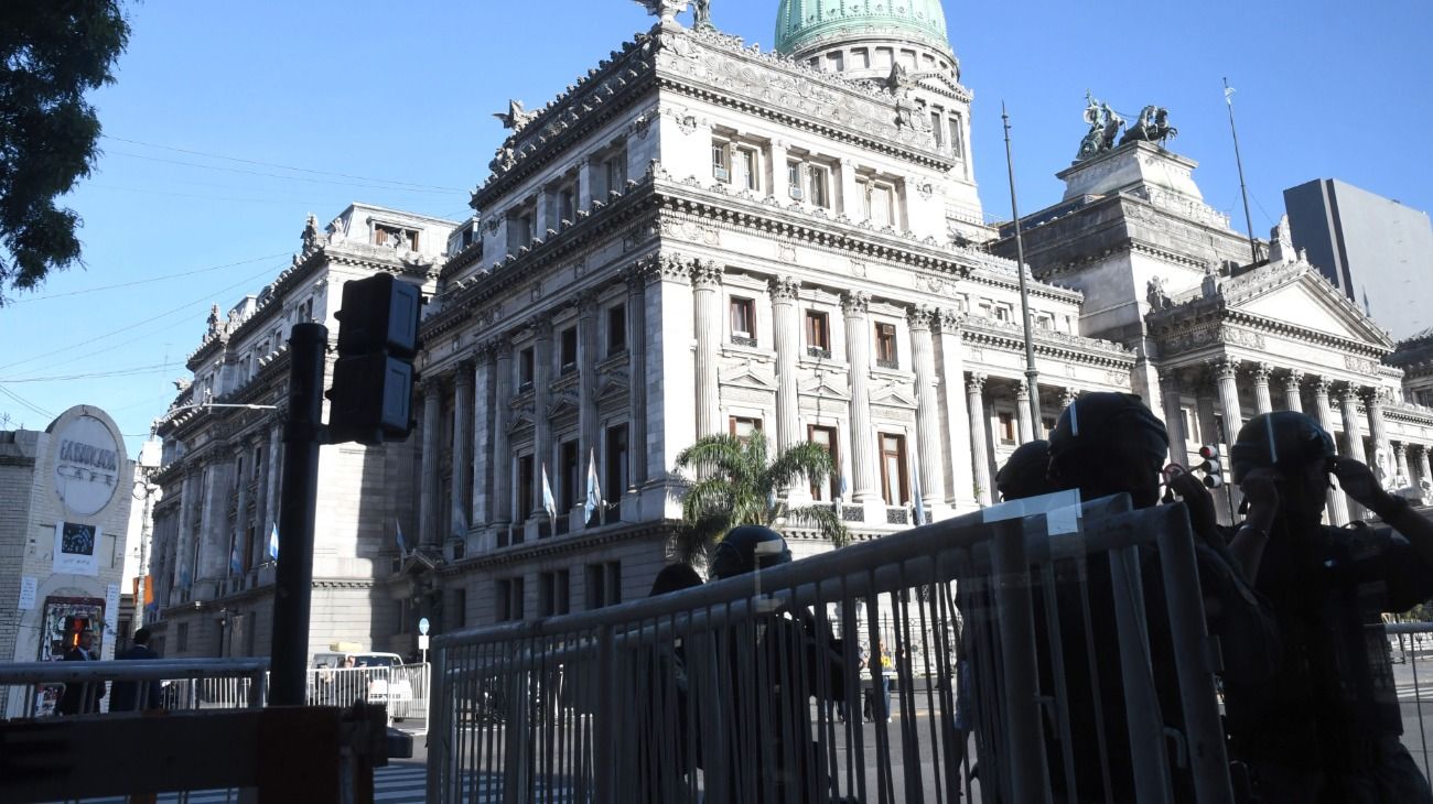 Operativo de seguridad en el Congreso en el marco del inicio de sesiones ordinarias. 