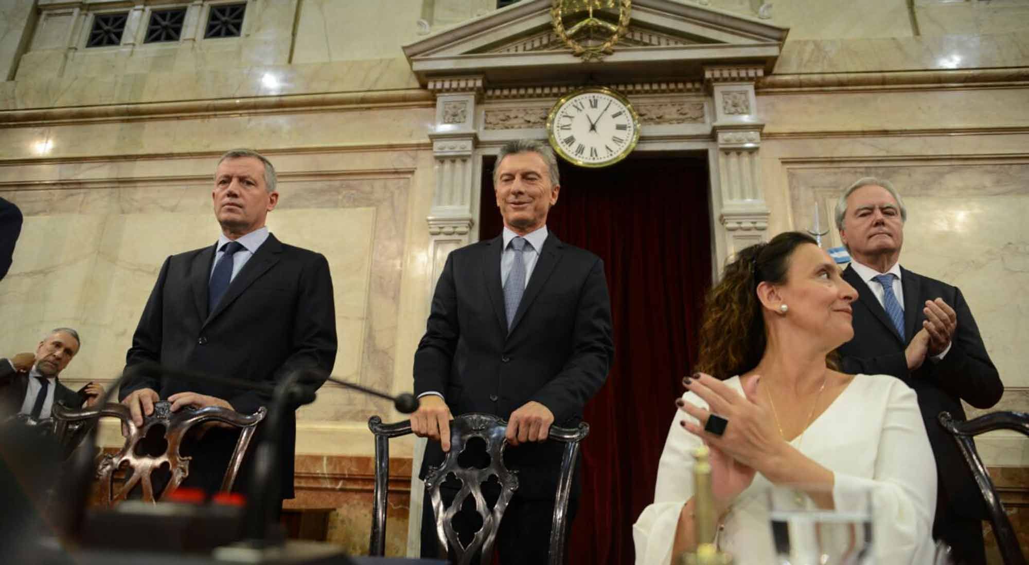  El presidente Mauricio Macri abrió el año legislativo con el tradicional discurso en el Congreso Nacional.