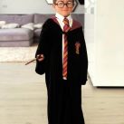 Thiago y Mateo Messi vestidos como Harry Potter