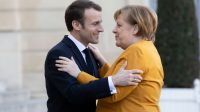 Germany's Chancellor Merkel Meets France's President Macron 