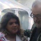 Morena y Jorge Rial