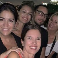 Pampita, una diosa en el recital de Luismi