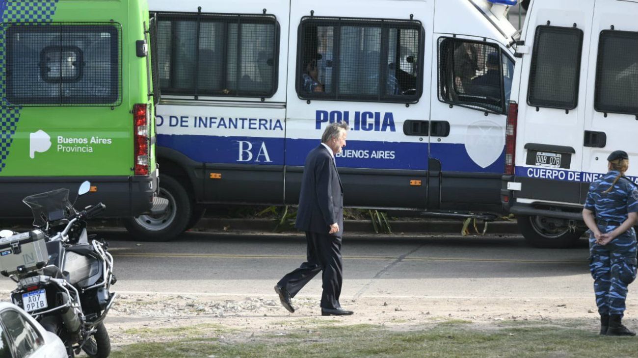 El empresario Cristiano Ratazzi, en el funeral de Franco Macri. 