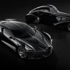 El Bugatti La Voiture Noire junto al Type57SC Atlantic Coupé