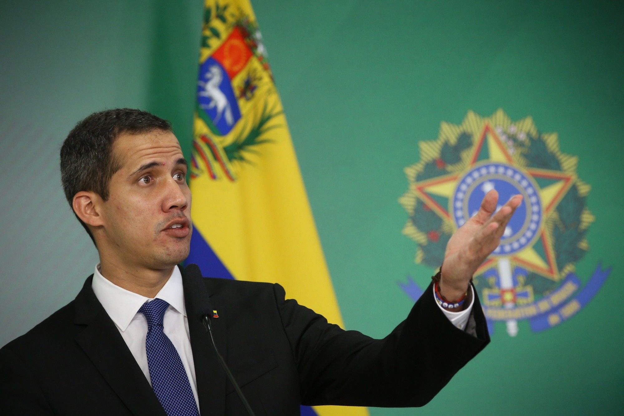 President Jair Bolsonaro Hosts Venezuelan National Assembly President Juan Guaido