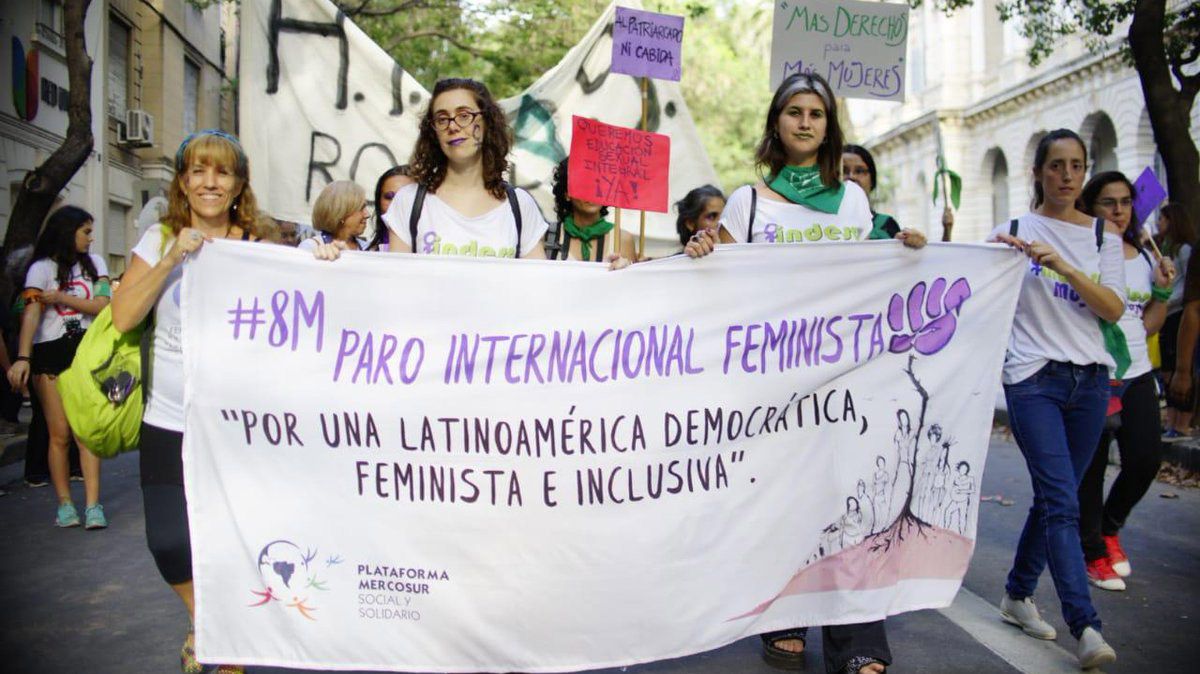 Marcha del paro internacional de mujeres