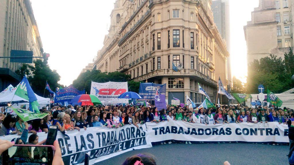 Marcha del paro internacional de mujeres