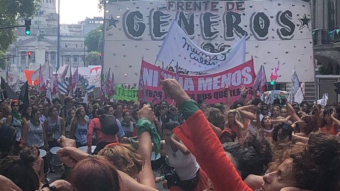 Marcha del paro internacional de mujeres