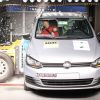 Crash test del Volkswagen Suran, modelo que se dejó de fabricar en la Argentina.